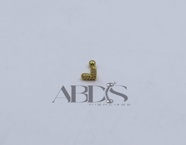 پیرسینگ گوش مدل قلب