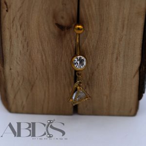 پیرسینگ ناف اویز دار مثلثی