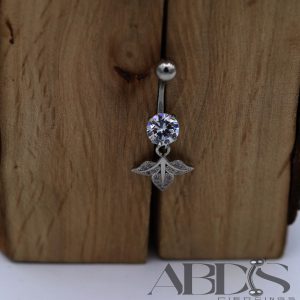 پیرسینگ ناف اویز برگ