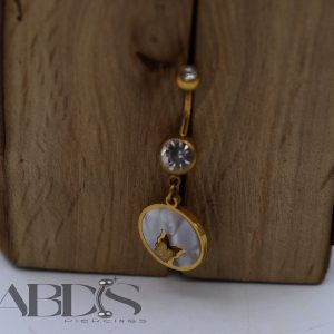 پیرسینگ ناف اویز دایره ای