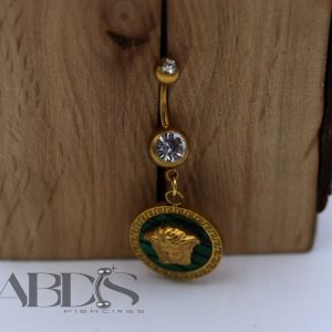 پیرسینگ ناف اویز دایره ای طرح دار