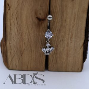 پیرسینگ ناف اویز دار