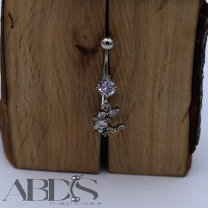 پیرسینگ ناف اویز دار
