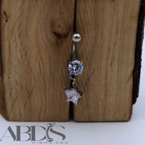 پیرسینگ ناف اویز ستاره