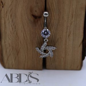 پیرسینگ ناف اویز دار