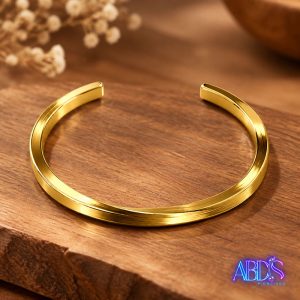 دستبند مکعبی پیچ استیل بنگل ترند رنگ نقره ای طلایی و مشکی اکسسوری آبدیس
