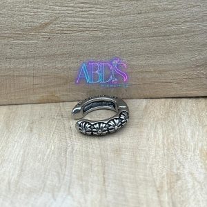 یرسینگ فیک گوش استیل طرح گل بابونه (ایرکاف)